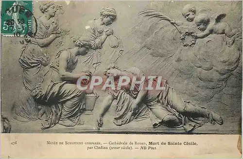 Cartes postales Musee de Sculpure Comparee Cathedrale de Rouen Mort de Sainte Cecile