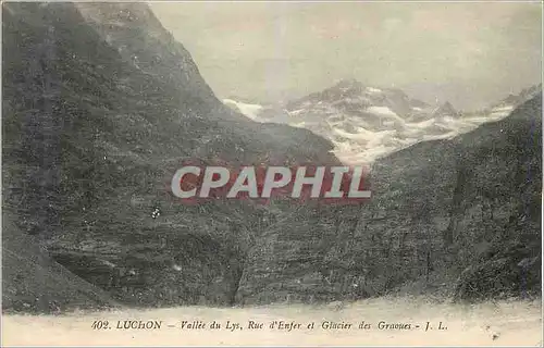 Ansichtskarte AK Luchon Vallee du Lys Rue d'Enfer et Glacier des Graoues