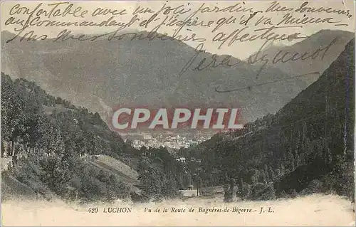 Cartes postales Luchon Vu de la Route de Bagneres de Bigorre