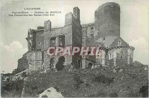 Cartes postales Puy de Dome L'Auvergne Chateau de Murols Vue d'ensemble des Ruines (Cote Est)
