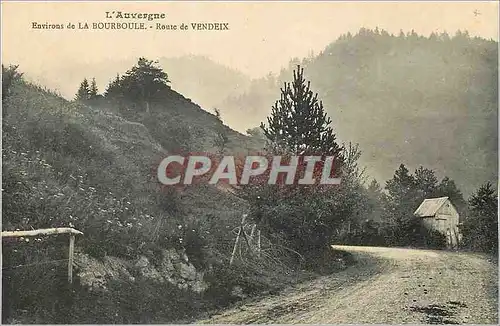 Cartes postales Environs de Bourboule L'Auvergne Route de Vendeix