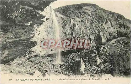 Ansichtskarte AK Environs du Mont Dore La Grande Cascade et la Grotte du Mont Dore