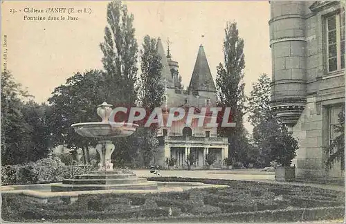 Ansichtskarte AK Chateau d'Anet (E et L) Fontaine dans le Parc