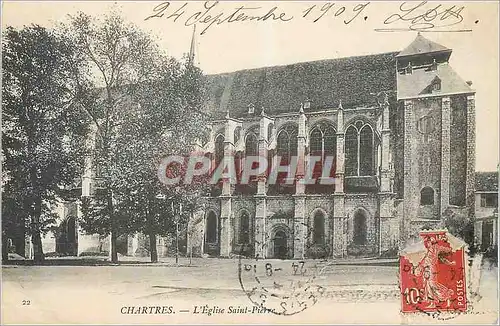 Ansichtskarte AK Chartres L'Eglise Saint Pierre