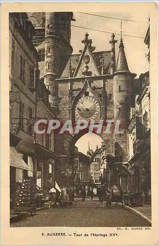 Cartes postales Auxerre Tour de l'Horloge XVe