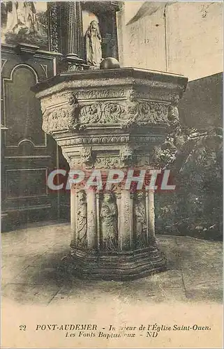 Cartes postales Pont Audemer Interieur de l'Eglise Saint Ouen