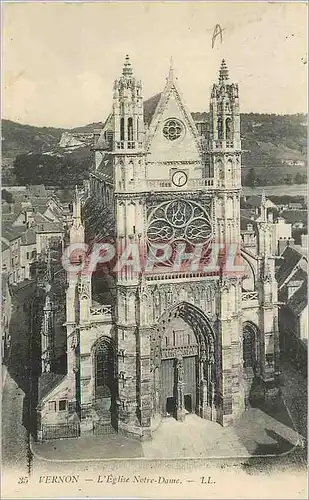 Ansichtskarte AK Vernon L'Eglise Notre Dame