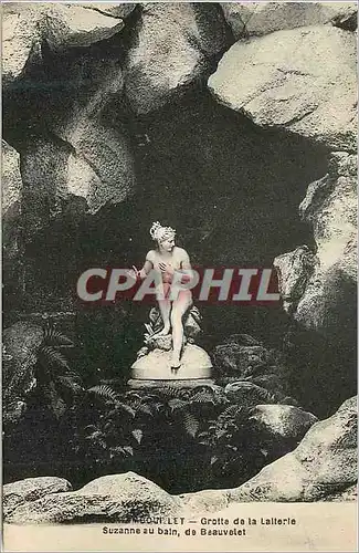 Cartes postales Rambouillet Grotte de la Lalterle Suzanne au Bain de Beauvelet