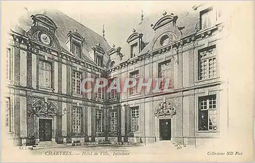Cartes postales Chartres Hotel de Ville Interieur