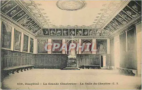 Ansichtskarte AK Dauphine La Grande Chartreuse La Salle du Chapitre