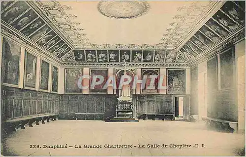 Cartes postales Dauphine La Grande Chartreuse La Salle du Chapitre