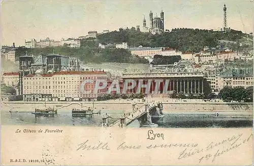 Cartes postales Lyon Le Coteau de Fourviere