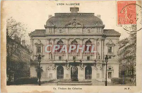 Cartes postales Lyon llustre Theatre des Celestins