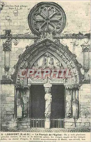 Cartes postales Longpont (S et O) Le Portail de l'Eglise