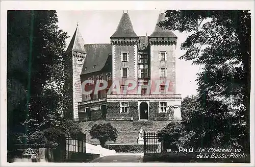 Cartes postales moderne Pau Le Chateau vu de la Basse Plante