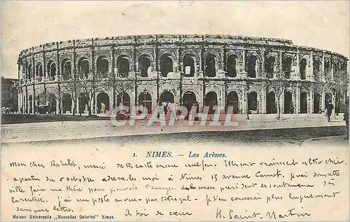 Cartes postales Nimes Les Arenes (carte 1900)