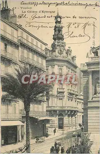 Cartes postales Toulon La Caisse d'Epargne