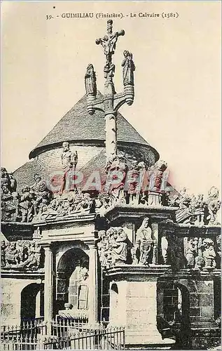 Cartes postales Guimiliau (Finistere) Le Calvaire (1581)