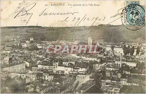 Cartes postales Bar Le Duc Vue Generale de la Ville Basse