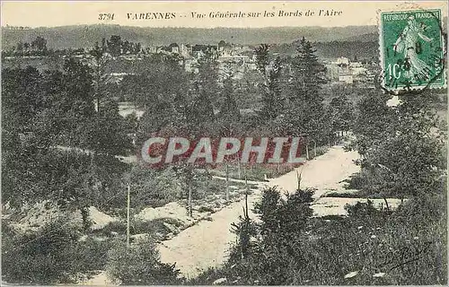 Ansichtskarte AK Varennes Vue Generale sur les Bords de l'Aire