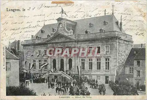 Cartes postales Langres Hotel de Ville