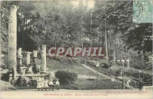 Ansichtskarte AK Bourbonne les Bains Ruines Romaines dans le Parc Enfants