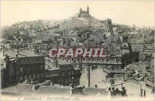 Ansichtskarte AK Marseille Vue a Vol d'Oiseau