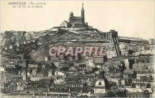 Cartes postales Marseille Vue Generale sur N D de la Garde