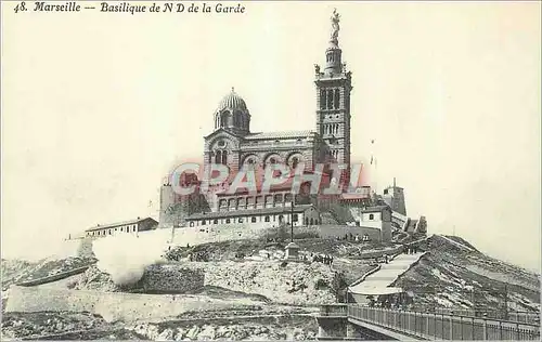 Cartes postales Marseille Basilique de N D de la Garde