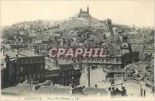 Ansichtskarte AK Marseille Vue a vol d'Oiseau