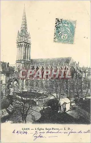 Cartes postales Caen L'Eglise Saint Pierre