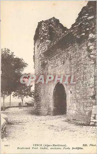 Ansichtskarte AK Vence (Alpes Maritimes) Boulevard Pont Andre ancienne Porte Fortifiee