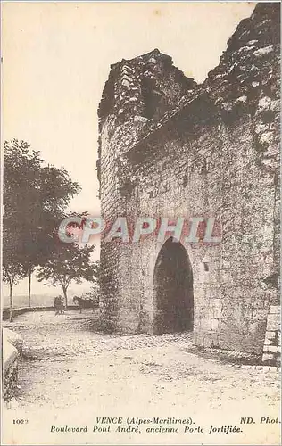 Cartes postales Vence (Alpes Maritimes) Boulevard Pont Andre ancienne Porte Fortifiee
