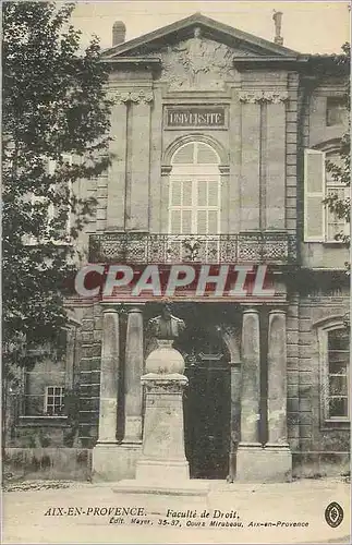 Cartes postales Aix en Provence Faculte de Droit