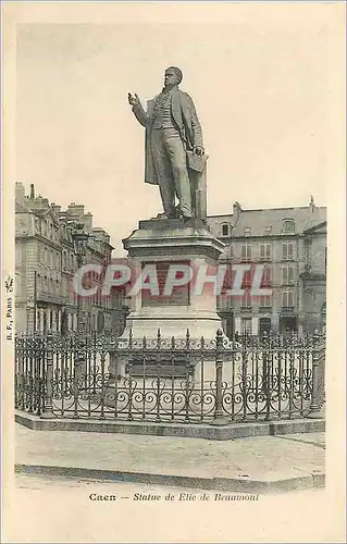 Cartes postales Caen Statue de Elie de Beaumont