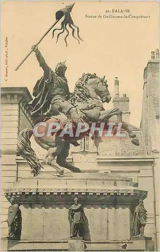 Cartes postales Falaise Statue de Guillaume le Conquerant