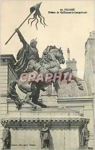 Ansichtskarte AK Falaise La Statue de Guillaume le Conquerant