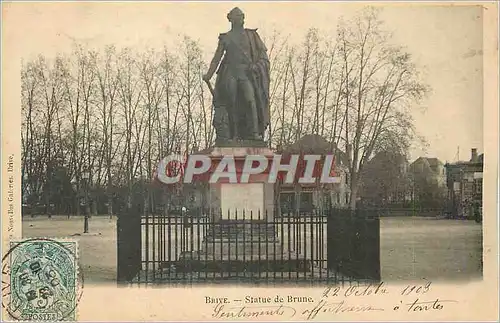 Cartes postales Brive Statue de Brune