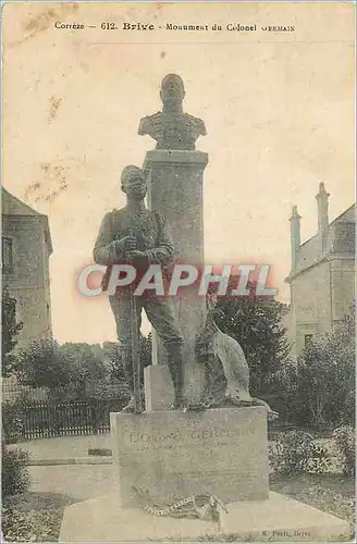 Cartes postales Brive Correze Monument du Colonel Germain