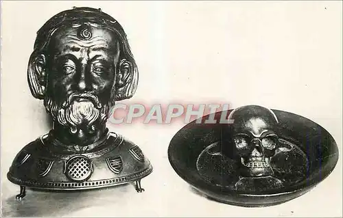 Cartes postales moderne Eglise de Gimel (Correze) Chef de Saint Dumine (XVem Siecle)