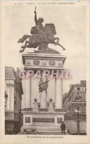 Cartes postales Clermont Ferrand Monument Vercingetorix