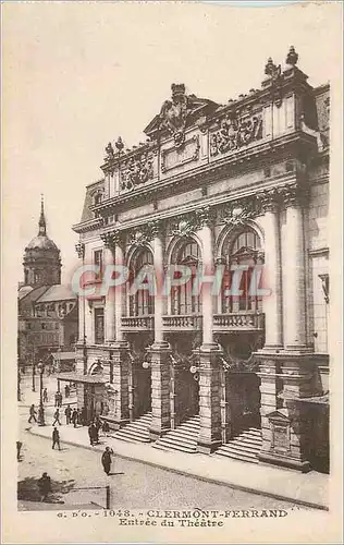 Cartes postales Clermont Ferrand Entree du Theatre