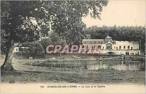Cartes postales Bagnoles de l'Orne Le Lac et le Casino