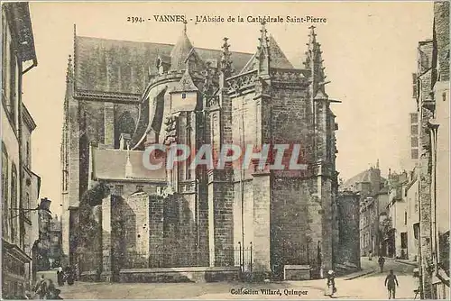 Ansichtskarte AK Vannes L'Abside de la Cathedrale Saint Pierre