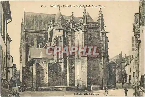 Cartes postales Vannes L'Abside de la Cathedrale Saint Pierre