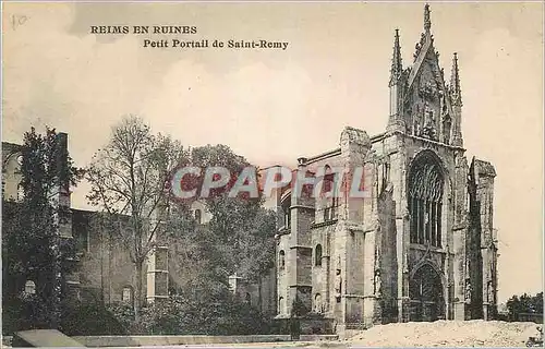 Cartes postales Reims en Ruines Petit Portil de Saint Remy