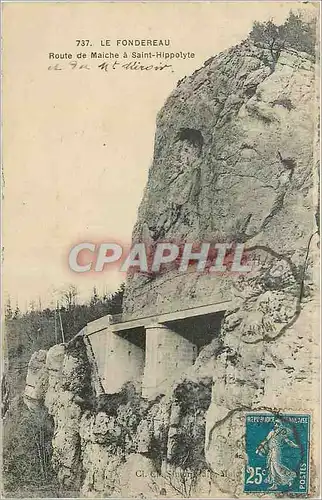Cartes postales Le Fondereu Route de Maiche a Saint Hippolyte