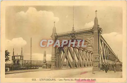Cartes postales Strasbourg Les Ponts du Rhin pres de Kehl