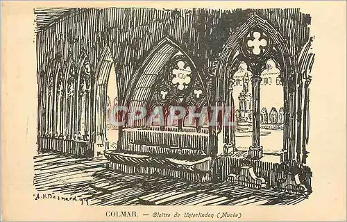 Cartes postales Colmar Cloitre de Unterlinden (Meusee)