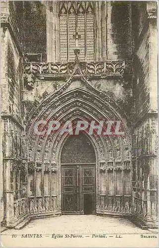 Cartes postales Saintes Eglise St Pierre Portrait